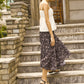 Polyester smoking pleated skirt