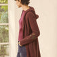 Hooded Long Cardigan with Big Pockets