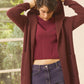 Hooded Long Cardigan with Big Pockets