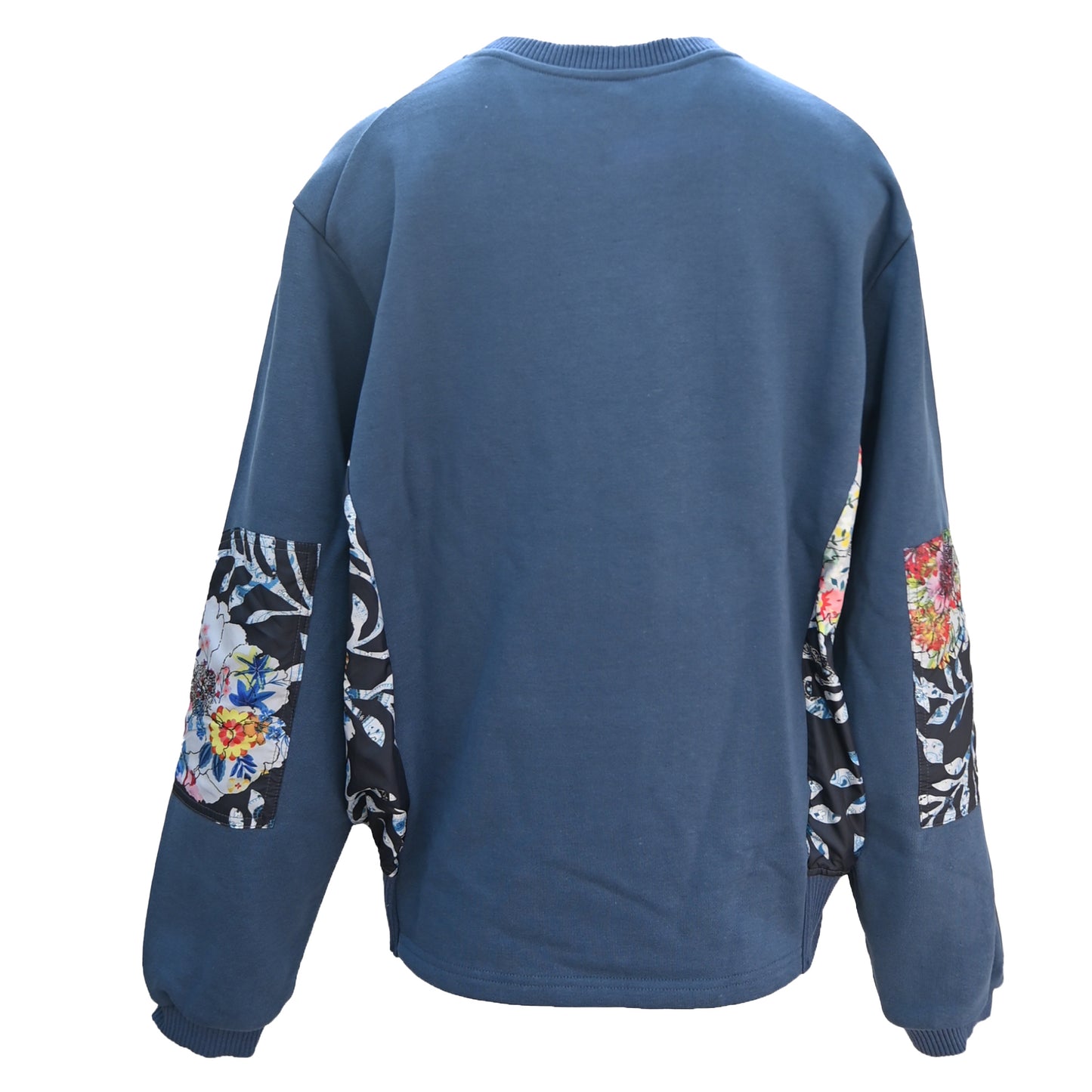 Printed Textile Matched Sweat Shirt