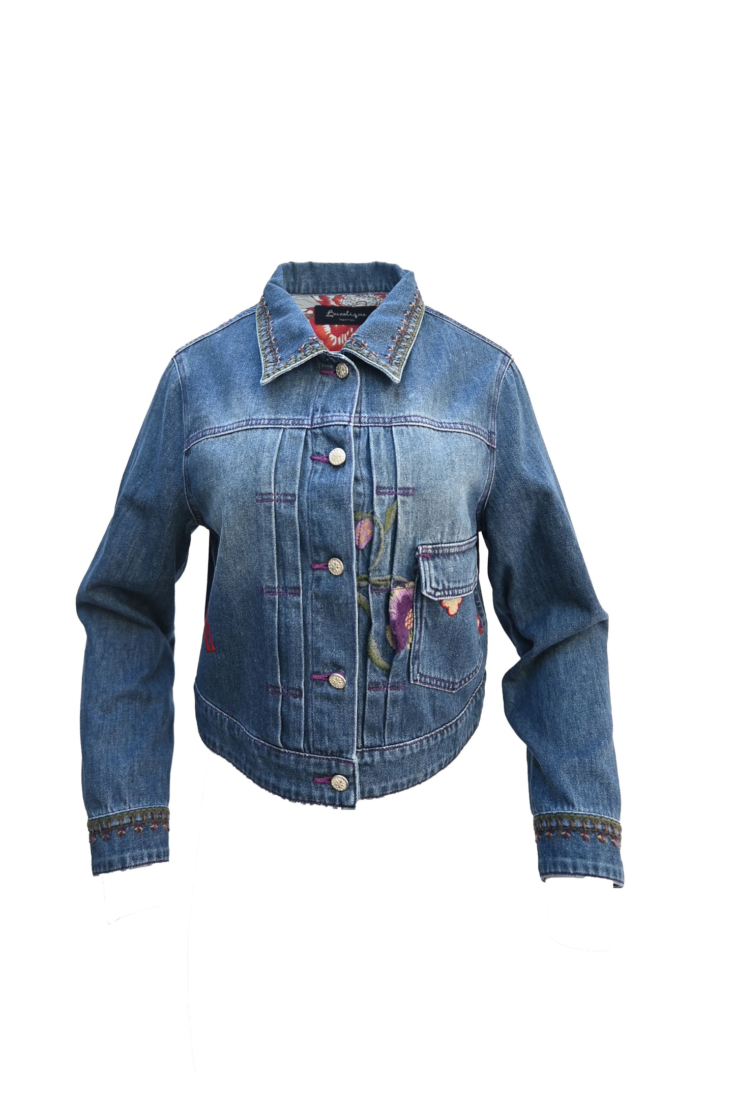 Ethnic Embroidered Denim Jacket