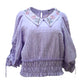 Organic sourced embroidered blouse