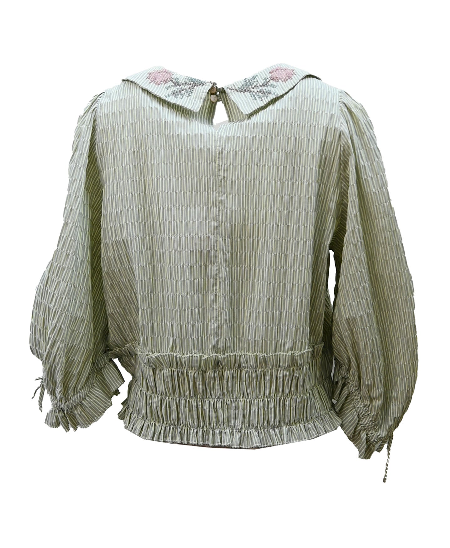 Organic sourced embroidered blouse