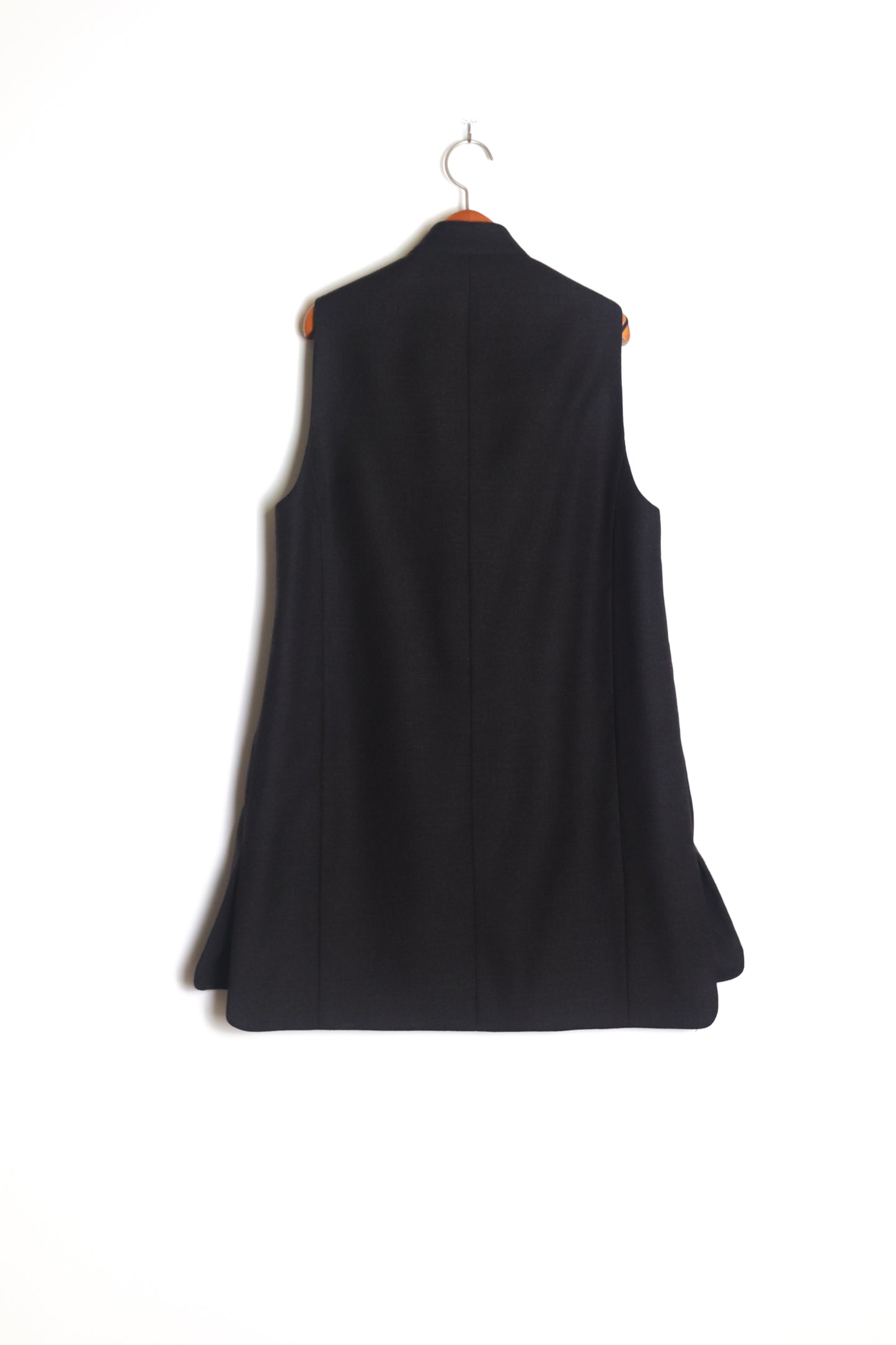 Pointed Collar Wool Vest