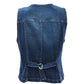 Zabara V-neck denim vest