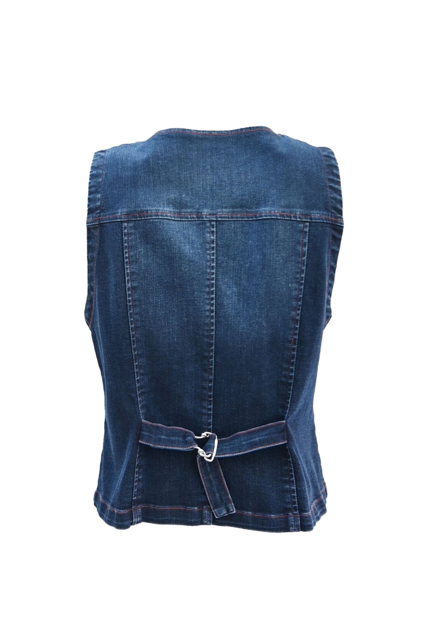 Zabara V-neck denim vest