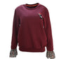 Matched Sleeve Embroided Fleece Sweatshirt