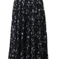 Polyester smoking pleated skirt