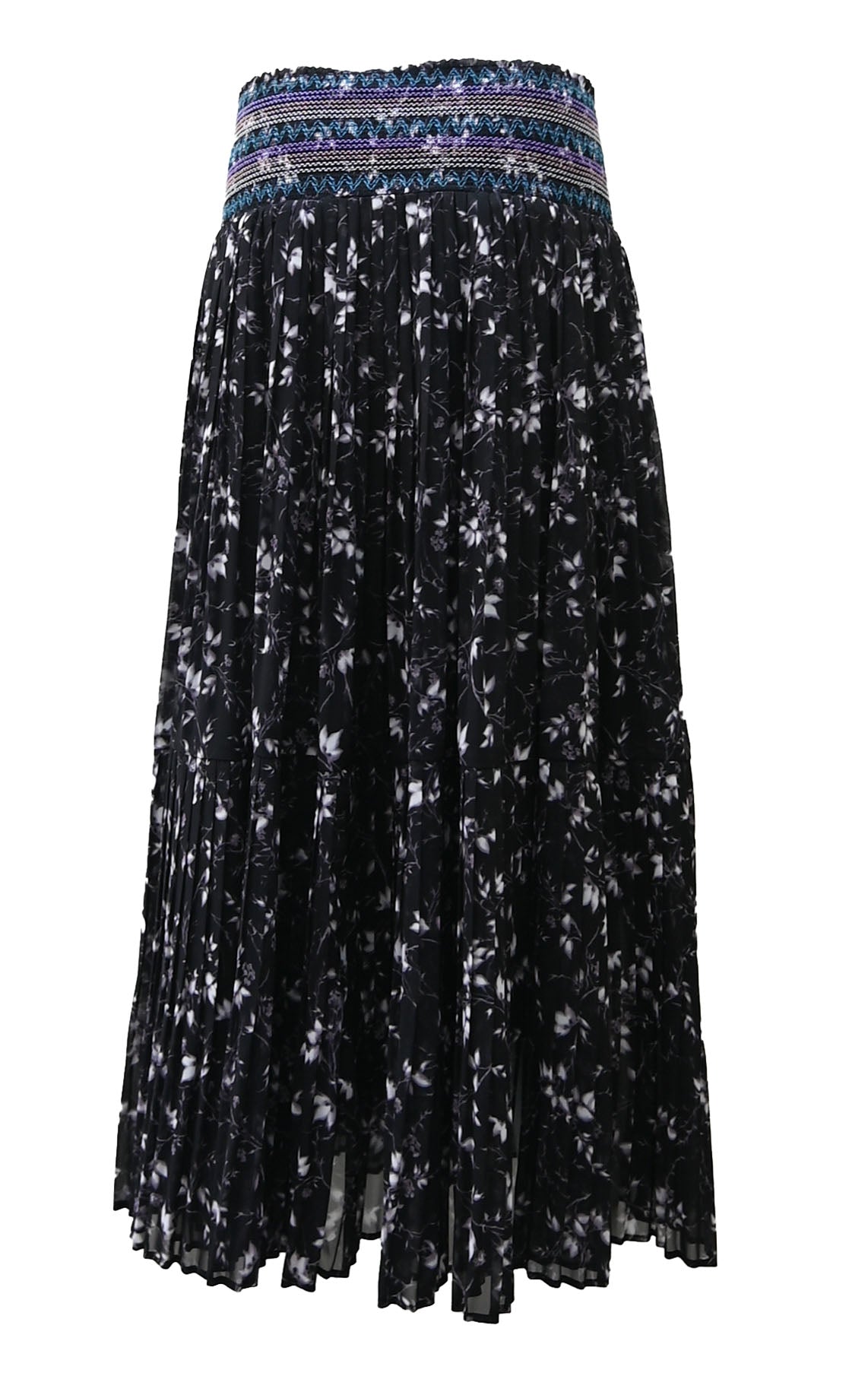 Polyester smoking pleated skirt