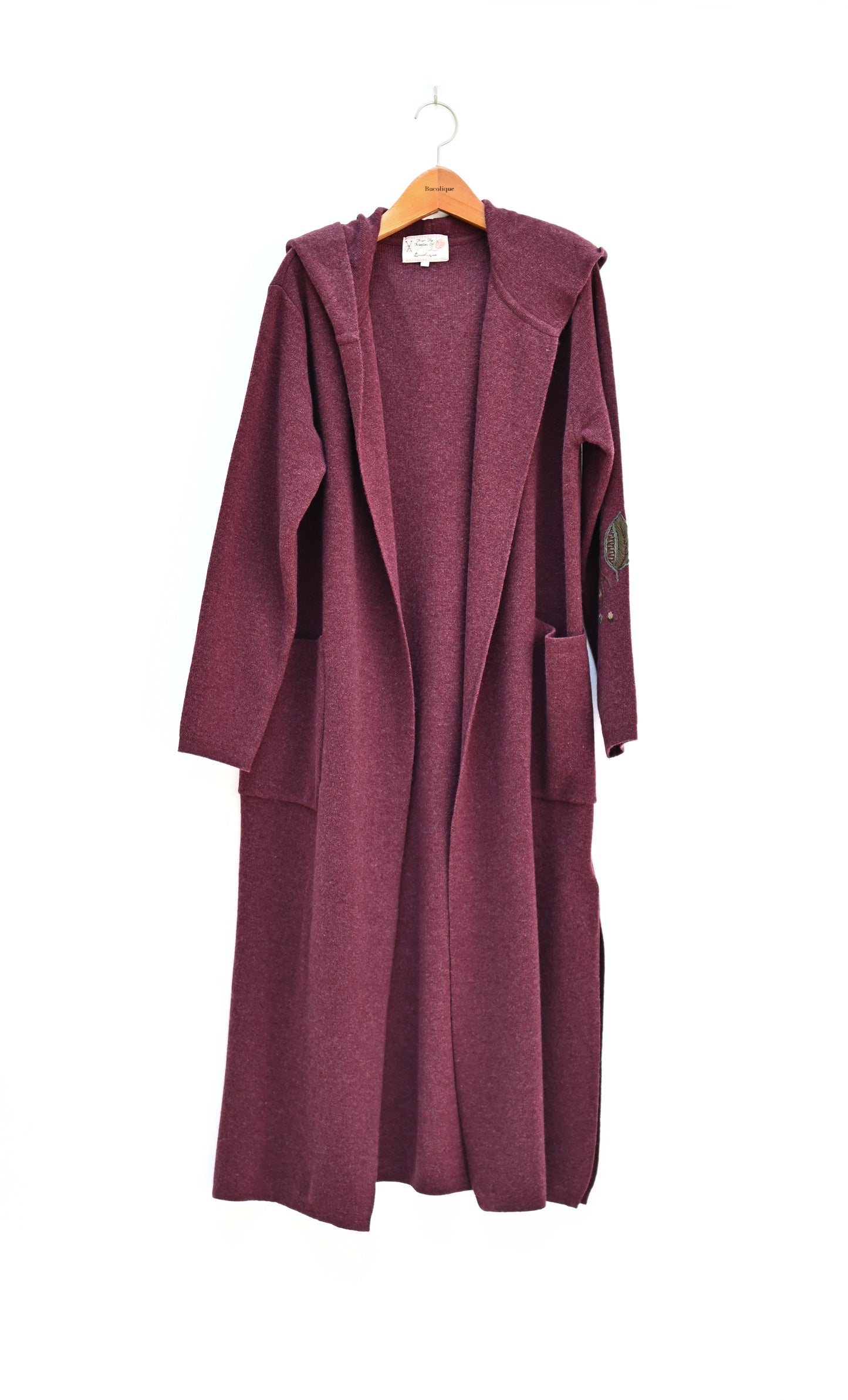 Hooded Long Cardigan with Big Pockets