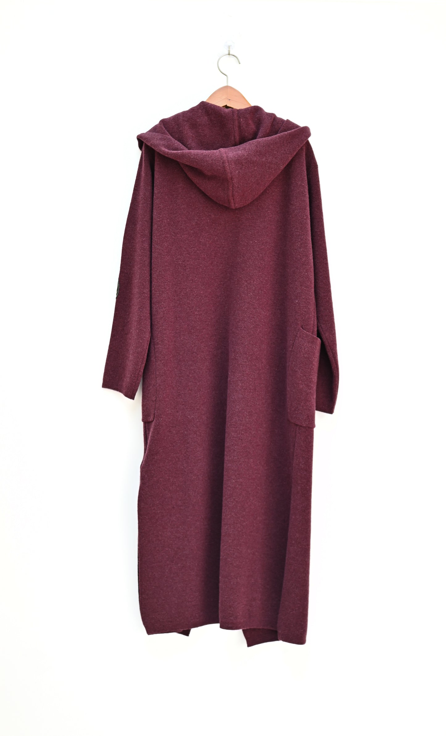 Hooded Long Cardigan with Big Pockets