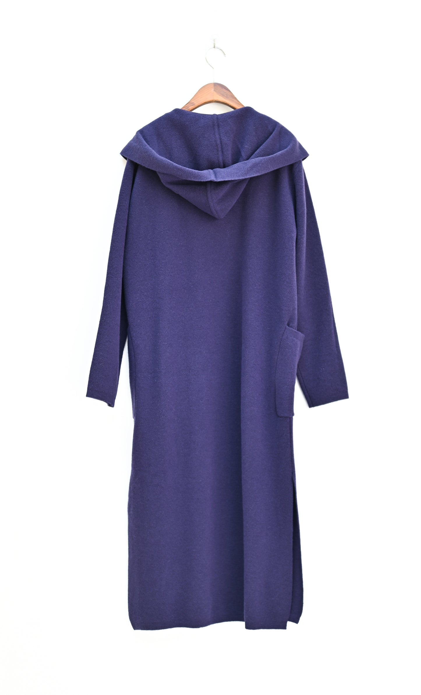 Hooded Long Cardigan with Big Pockets