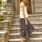 Polyester smoking pleated skirt